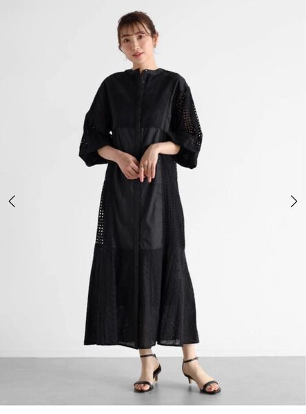 新品 今期 Vin カットワークレースワンピース ロングワンピ ヤマダヤ