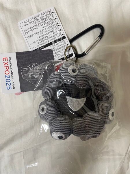 大阪関西万博 ミャクミャク エドウィン ボールチェーン キーホルダー ぬいぐるみ EDWIN デニム 黒
