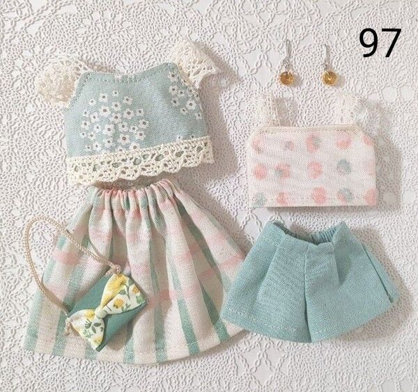 リカちゃん ハンドメイド ドール服 6点セット 現品限り お買い得 少々難あり