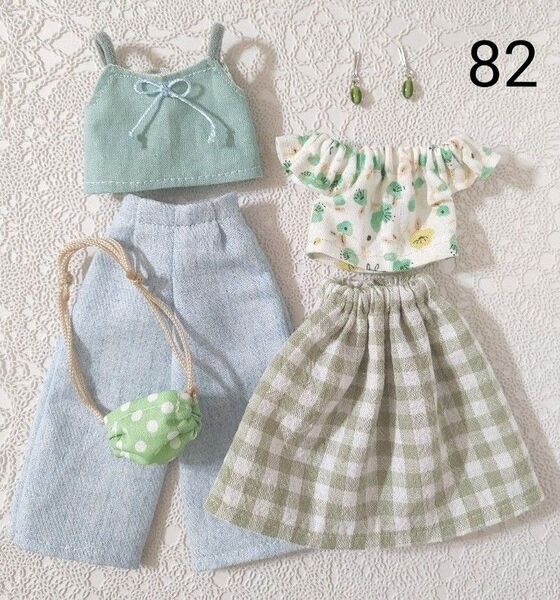リカちゃん ハンドメイド ドール服 6点セット 現品限り お買い得 少々難あり