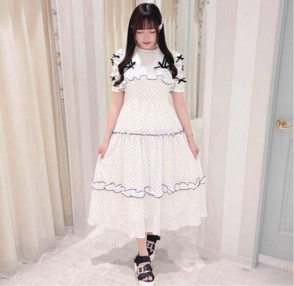evelyn エブリン ハートキャミロングop ワンピース