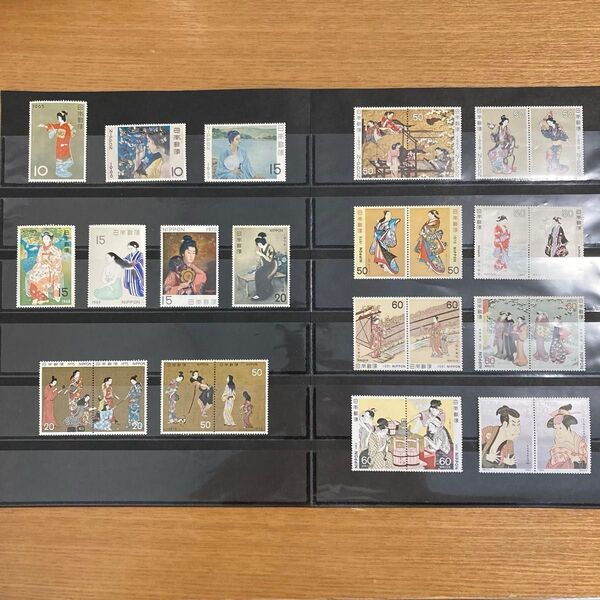【021】記念切手 コレクション 切手趣味週間シリーズ 1965〜1984年 17種 1971年〜1973年は抜けています