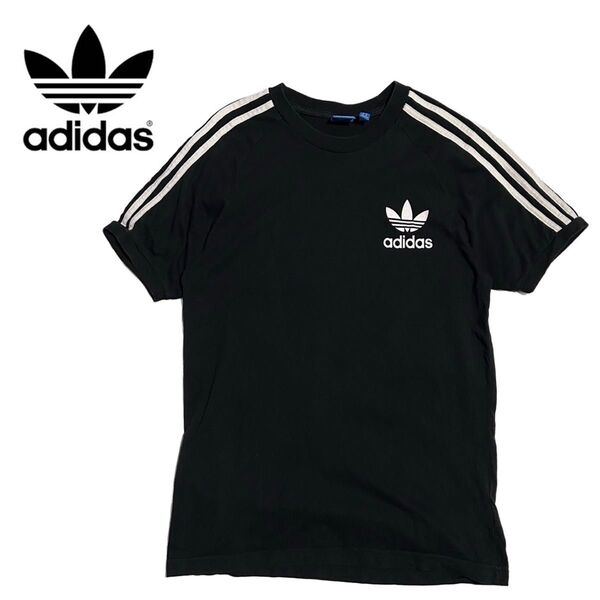 ★アディダスオリジナルス adidas リンガー Tシャツ ブラック ホワイト