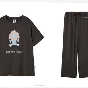 【未開封】大阪万博限定 ミャクミャク ジェラートピケ パジャマ 上下 サイズフリー 半袖 Tシャツ ルームウェア 男女兼用
