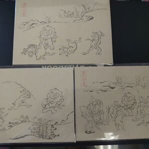 大阪万博 ミャクミャク 鳥獣戯画 ポストカード 3種類セット 水墨画