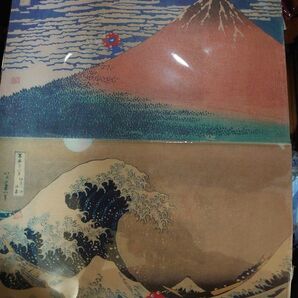 【未開封】ミャクミャク 浮世絵 クリアファイル 2枚セット 北斎 日本画 大阪万博