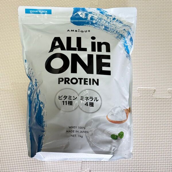 アンビーク オールインワン プロテイン ホエイ ヨーグルト風味 1kg AMBIQUE