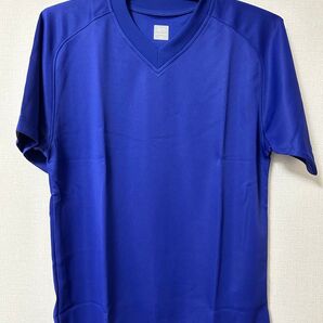 ZETT 野球ベースボールシャツ Vネック半袖SS ロイヤルブルー 未使用