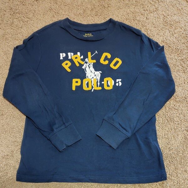 POLO RALPH LAUREN 長袖Tシャツ ネイビー 120 ラルフローレン ロンT 長袖 Tシャツ カットソー ロンT