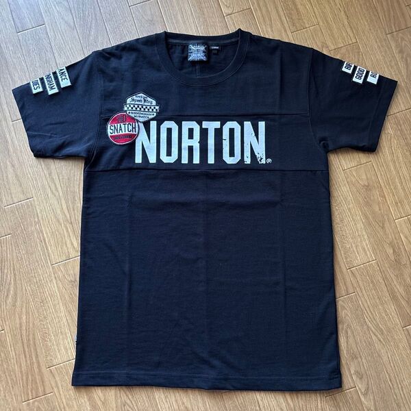 Norton 半袖Tシャツ プリントロゴ ワッペン 美品