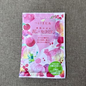 機能浴パウダーバス 泥+セラミド つるり果実湯