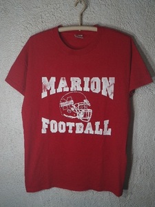 to1003 DELTA PRO WEIGHT　デルタ　アメリカ製　９０s　ビンテージ　vintage　MARION FOOTBALL　tシャツ　アメフト　人気　送料格安