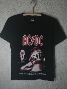 to1121　GTS　AC/DC　エーシーディーシー　Rock and Roll Ain't Noise Pollution　半袖　tシャツ　ビンテージ　ハード　ロック　ヘヴィメタ