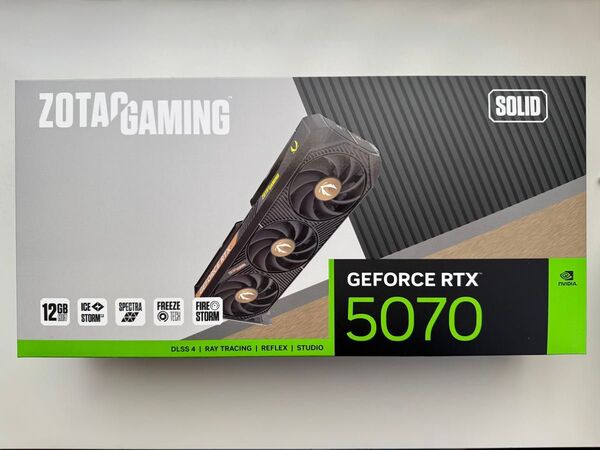 【美品】ZOTAC GAMING GeForce RTX 5070 SOLID 12GB