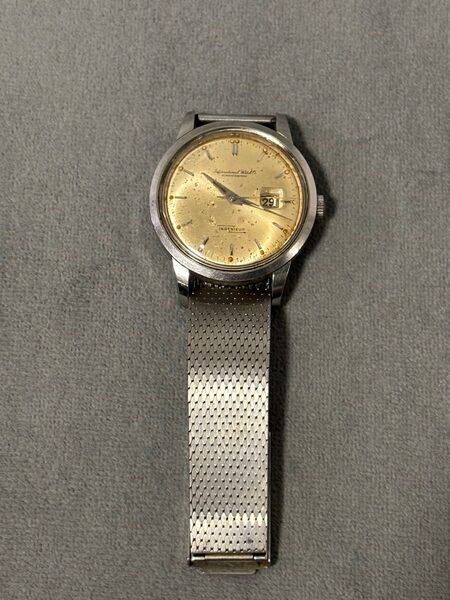 【希少】IWC SCHAFFHAUSEN オールドインター インジュニア 寄り目デイト 自動巻き メンズ 稼働品 手巻き