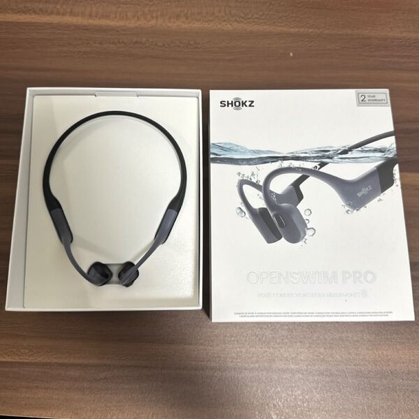 shokz Open Swim pro 骨伝導イヤホン 内蔵マイク ワイヤレス Bluetooth メモリ内蔵