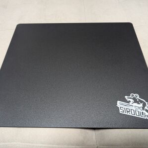 【美品】ゲーミングマウスパッド ガラスマウスパッド ハード 320mm×360mm ブラック