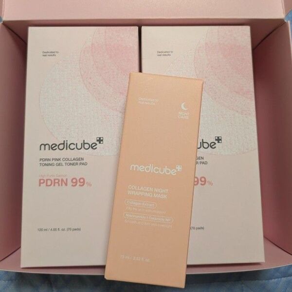 MEDICUBE メディキューブ PDRN トナーパッド コラーゲンナイトラッピングマスク