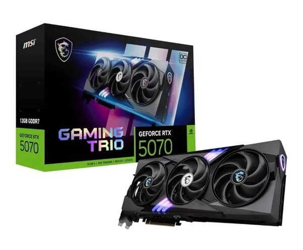 MSI GeForce RTX 5070 12G GAMING TRIO OC グラフィックスボード VD9068 新品未開封