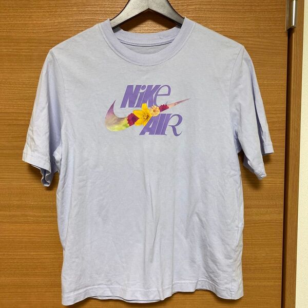 S レディース Tシャツ 半袖 パープル ルーズフィット NIKE ナイキ トップス ヨガ ジム 筋トレ ダンス ウェア