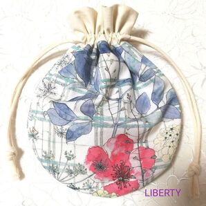 LIBERTY タナローンのラウンド巾着 15㎝ イルマズガーデン