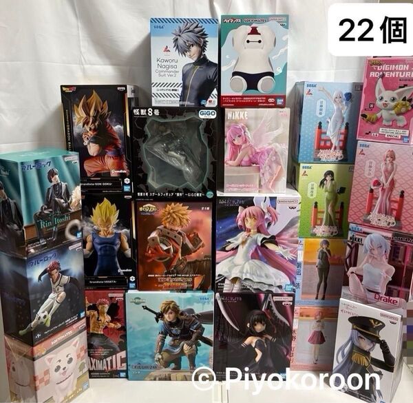 フィギュア まとめ売り 計22個セット プライズ まどマギ その着せ替え人形 ドロシー ドラゴンボール リンク ブルーロック 他