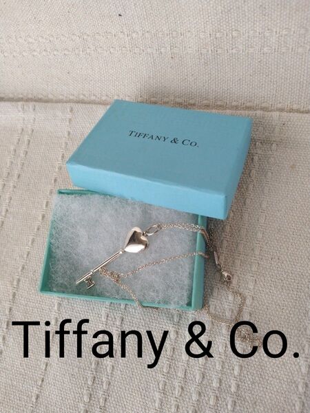 ティファニーTiffany & Co. ハート型鍵ネックレス スターリングシルバー925 銀