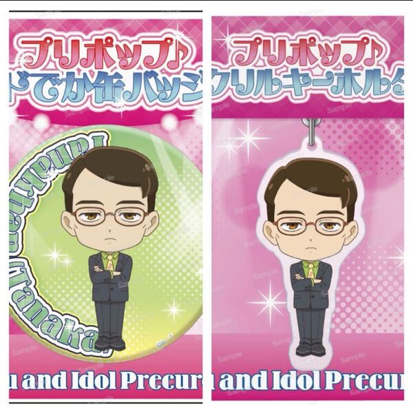 キミとアイドルプリキュア プリポップ アクリルキーホルダー・缶バッジ 2点セット タナカーン 田中