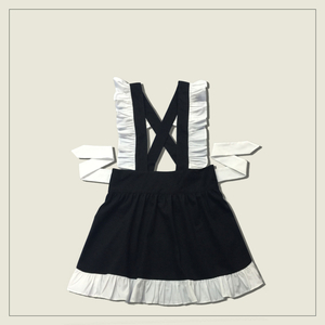  Lolita apron skirt LAP skirt .. lovely pretty cosplay meido lady's roli.ta sister series frill Cafe . tea uniform 