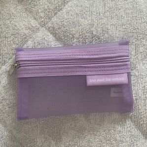 too cool for school メッシュポーチ パープル