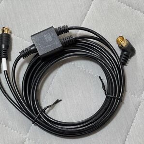 HORIC アンテナ分波器 3m+30cm 4K 8K 地デジ BS CS 対応 極細 アンテナケーブル一体型 ブラック L字差込