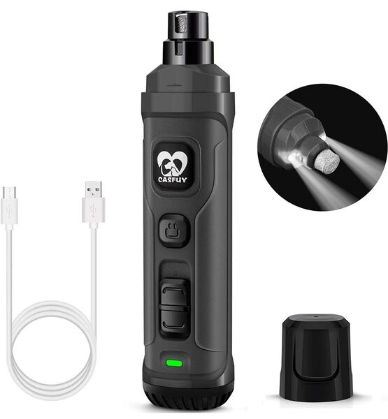 ペット LED付き 爪切り 爪とぎ 犬 猫 電動 USB充電