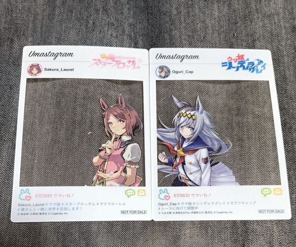 ウマ娘 ウマスタグラム風 クリアカード セット オグリキャップ サクラローレル