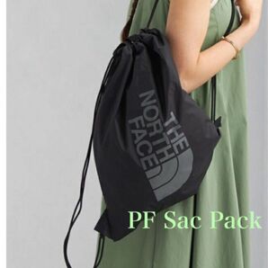 ブラック★ノースフェイス ★ ナップサック PF Sac Pack