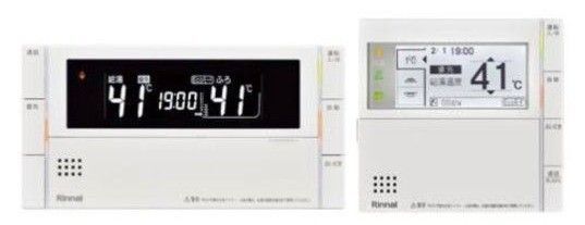 給湯リモコン セット◆台所 浴室Rinnai リンナイBC-300VC(B) / MC300VC(B)モデルR展示設置品
