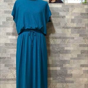 abahouse mavie|アバハウスマヴィ ロングワンピース ターコイズ