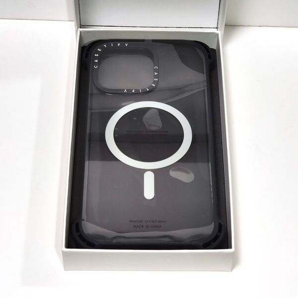 CASETiFY バウンス MagSafe対応 iPhone 15 Pro Max ケース トリプル ブラック Apple