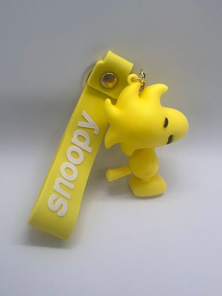 【新品未使用】スヌーピー ウッドストック イエロー キーホルダー
