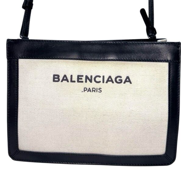【美品】バレンシアガ ネイビーポシェット 斜め掛け ショルダーバッグ BALENCIAGA