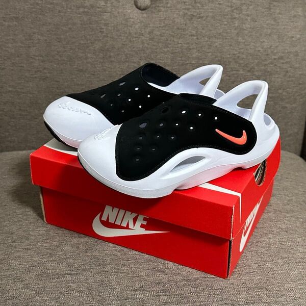 【18cm(12c)】NIKE・ナイキ/アクアスウッシュ・AQUASWOOSH・ブラックホワイト・白黒・キッズサンダル