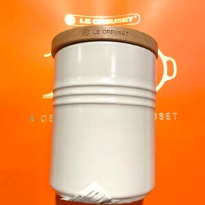 【新品未使用】ル・クルーゼ シリンダージャー(キャニスター) コットン 保存容器