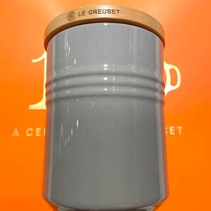 【新品未使用】ル・クルーゼ シリンダージャー(キャニスター)ミストグレー 保存容器
