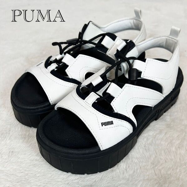 美品!PUMA × Snow Man コラボ メイズ 厚底 サンダル 22cm