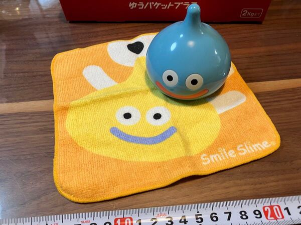 スマイルスライム バンクカプセル ハンドタオル 貯金箱 グッズ スライム マスコット ドラゴンクエスト