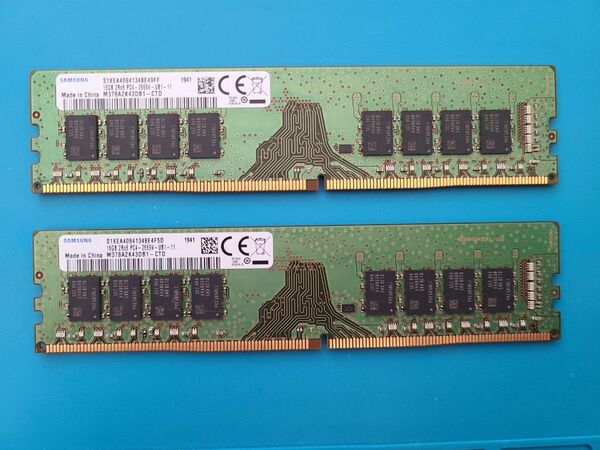 SAMSUNG PC4-2666V 32GB( 16GB×2枚) メモリ