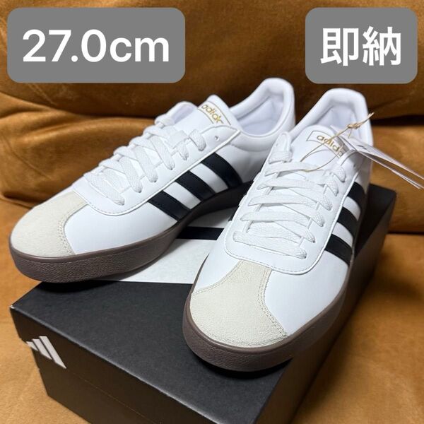 【新品】adidas アディダス VL COURT 2.0 スニーカー シューズ 27.0cm 外箱付き ID6015 即納