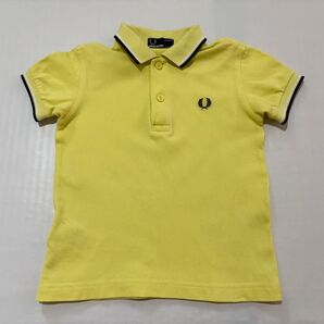 2ー3歳サイズ FRED PERRY 半袖ポロシャツ 黄色 フレッドペリー