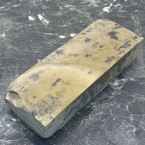 天然砥石 奥殿 からす 六十切極上 1217g No.270 京都市右京区梅ケ畑 正本山 仕上砥 包丁 庖丁 大工道具 鉋 刀剣