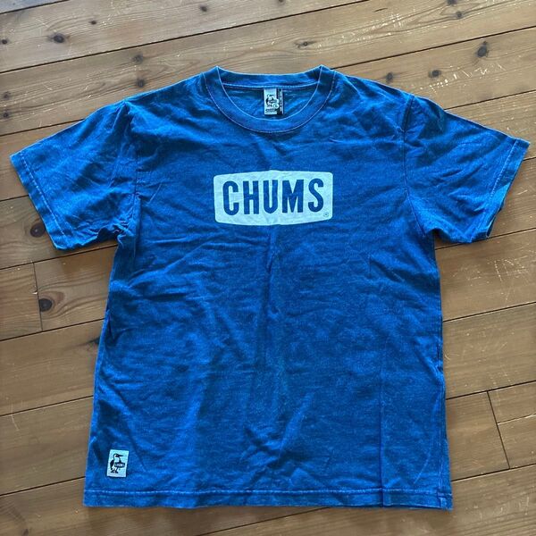 CHUMS Tシャツ インディゴブルー Mサイズ