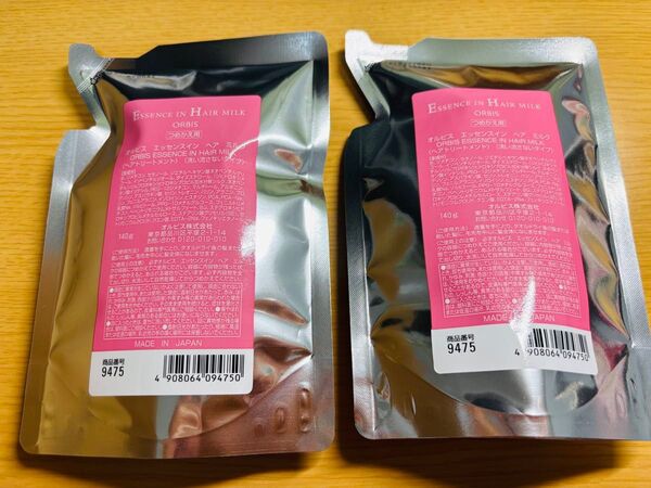 ORBIS エッセンスインヘアミルク 詰め替え 2個セット 140g×2